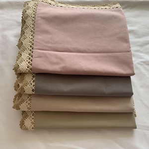 外贸枕套全棉一对装枕头套纯棉纯色简约北欧情侣加大号50x8060 90