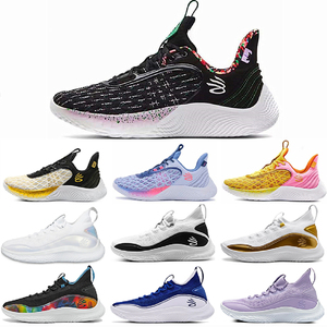 库里9代蓝粉芝麻街棉花糖男curry8生日鸳鸯女透气低帮减震篮球鞋8