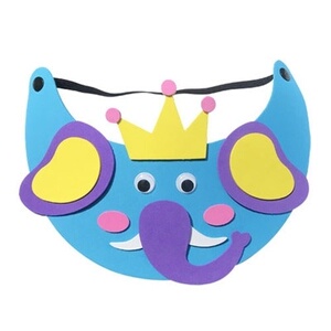 小动物头饰表演道具材料包不织布动物活动端午节手工帽手工课6110