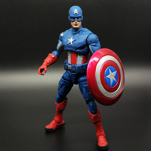 6寸美国队长手办模型复仇者联盟玩具可动人偶盾牌 marvel legends
