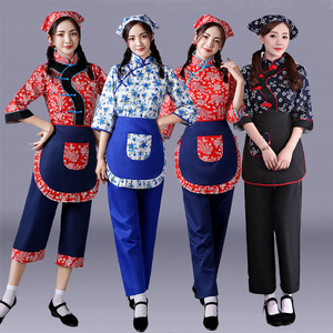 00cxhero0615淘宝阿庆嫂话剧铁梅村姑演出服农村抗战女民兵李奶奶