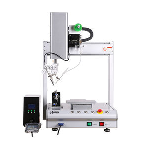 定制自动焊锡机全自动小型台式四轴双工位pcb电路板焊线拖焊点锡
