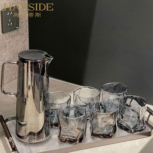 HARSIDE 北欧水具套装家用客厅玻璃喝水杯子家庭茶杯茶具杯具待客