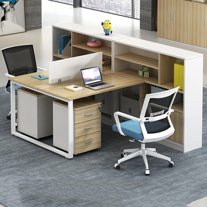 财务办公桌简约现代职员工位桌椅组合办公室文员办工桌电脑台定做