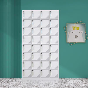 32门多格职工食堂碗柜铁皮柜员工多门储物柜职工带锁员工餐具柜