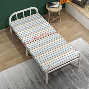 定制简单午觉方便可折叠床办公室午休硬床小号便携单人铁架子收缩