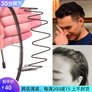 男生留长发神器奢华奢侈高端发夹短发尴尬期发饰梳理碎发刘海夹子