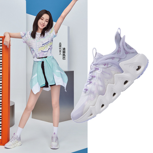 【迪丽热巴同款】特步女鞋赤焰女休闲鞋2022新款夏季透气老爹鞋女