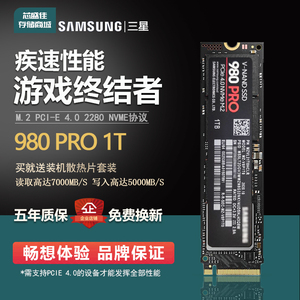 三星 980 PRO 1T 2T NVME M2 固态硬盘有 970EVOPLUS SN850 PM9A1