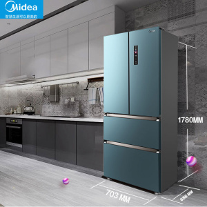 【美妆养颜】美的400l家用冰箱多门变频冰柜对开门中型节能电冰箱