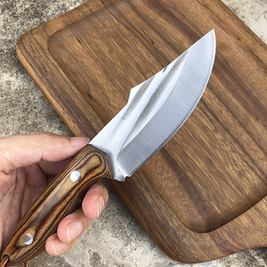 手工锻打不锈钢家用小菜刀剔骨刀分割刀手把肉刀锋利烧烤刀水果刀