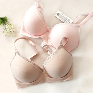 曼妮芬女无痕内衣小胸调整型上托薄款聚拢无钢圈棉质文胸性感胸罩