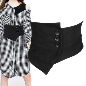 装饰裙子衬衫外穿不规则简约松紧弹力束腰超宽腰带女英加生活馆25