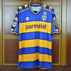 02-03赛季帕尔马中田英寿阿德里亚诺穆图主场复古经典90周年球衣