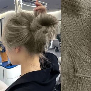 00105人付款淘宝薄荷米棕色染发剂膏女2022流行冷闷青灰稻香茶自己