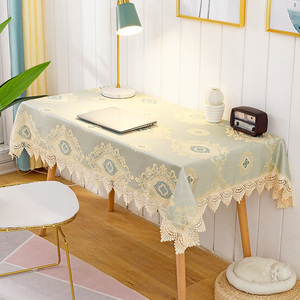 桌布布艺清新长方形书桌布简约现代茶几餐桌布垫写字台布美甲桌布
