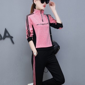 2019春装新款正品耐克顿运动套装女大码女装胖女装时尚运动服套装