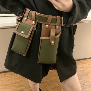 网红潮酷时尚腰包手机包包女2020新款潮百搭夏季流行韩版腰带包
