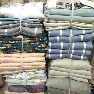 天丝刀口布料 磨毛纯棉 贡缎床品布头(二) 瑕疵布块称斤5斤一份