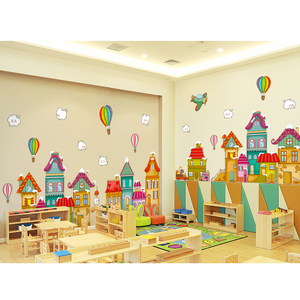 建构区材料墙贴