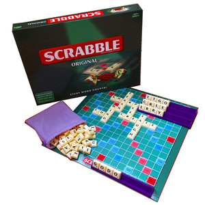 桌面游戏英语字母提高单词量Scrabble英文拼字游戏拼词益智玩具