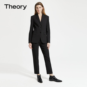 【gl】theory 2019春季新款女装 双粒扣平驳领西装外套 j0203101