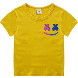 棉花糖dj短袖男童t恤marshmello同款潮学生儿童电音衣服夏装