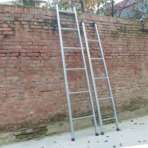 梯子家用直梯便携铁梯 工程一字梯3米4米3.6米楼梯加厚加粗阁楼梯