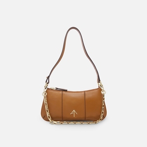 代购manu atelier pita马努箭头包迷你牛皮粗链条手提腋下法棍包