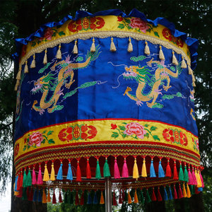 宝盖伞华龙伞佛顶五龙宝盖佛教道教绣品用品法器祠堂祭祖宫殿装饰