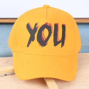 4-8岁中大童鸭舌帽儿童宝宝帽子春秋季薄款女童棒球帽字母you男孩