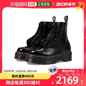 香港直邮潮奢 Dr. Martens 马丁大夫 女士Molly Quad 复古靴子