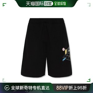 香港直邮潮奢 undercover 高桥盾 男士 黑色徽标短裤 UC1B45093