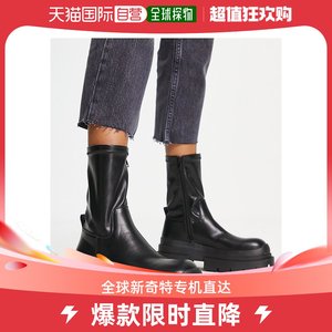 香港直邮潮奢 Topshop 女士 Billie 粗跟短靴(黑色)