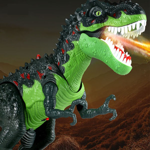 大恐龙玩具遥控喷火大号会叫会走路下蛋的绿色霸王龙机器人男孩龙