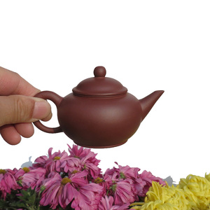 宜兴紫砂茶壶 小品茶壶 名家正品 应雪亚红泥手工 水平壶 120cc