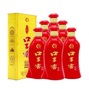 weipe99999淘宝口子窖6年41度400ml*4绿瓶六年窖口子酒兼香型白酒6