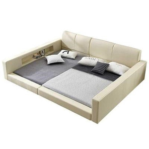 二胎3米4米榻榻米皮床人四人加宽拼接床家庭亲子大床主卧超大床.