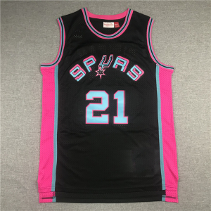 邓肯 马刺21号 客场黑色复古 总决赛限定 au 球员版 刺绣球衣0人付款