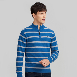 regattaclub赛艇俱乐部男装 毛衣套头立领针织毛衫打底衫男羊毛衫