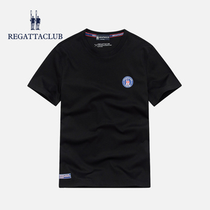 regatta club赛艇俱乐部男装夏季新品男士纯棉短袖t恤 圆领t恤
