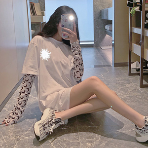 网红泫雅风防晒衫衣服仙女超仙洋气冰丝外套头小众薄款ins潮套装