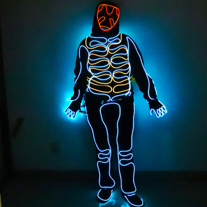 奇幻荧光舞变化街霸表演服装夜光舞电科技感舞蹈演出衣LED激光舞
