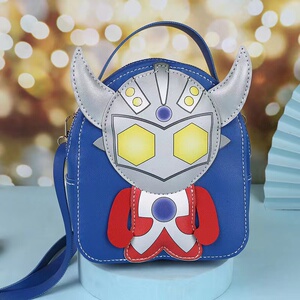 diy手工编织自制礼物奥特曼卡通男孩儿童大容量自制材料包双肩包