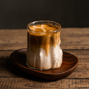 Dirty咖啡杯冰美式复古日式高硼硅透明玻璃杯拿铁杯子小众高级感