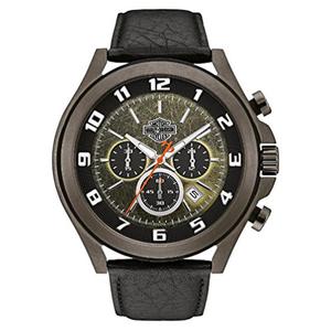 正品harley-davidson78b149 2021新款复古皮带运动经典欧美手表男