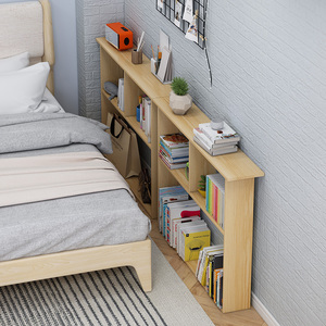 床头架子置物架卧室窄缝收纳架房间缝隙小型落地移动带轮床边书架