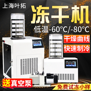 上海叶拓冻干机YTLG-10A/12A冷冻干燥机食品宠物实验室小型家用