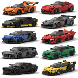 2024年新出的玩具MOC积木系列8格车超跑赛车speed男模型益智拼装