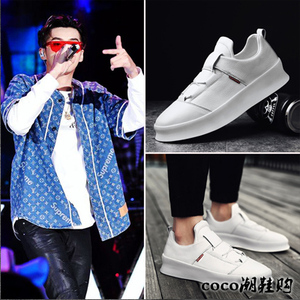 香港潮牌中国有嘻哈明星吴亦凡同款小白鞋增高鞋男鞋潮鞋休闲板鞋